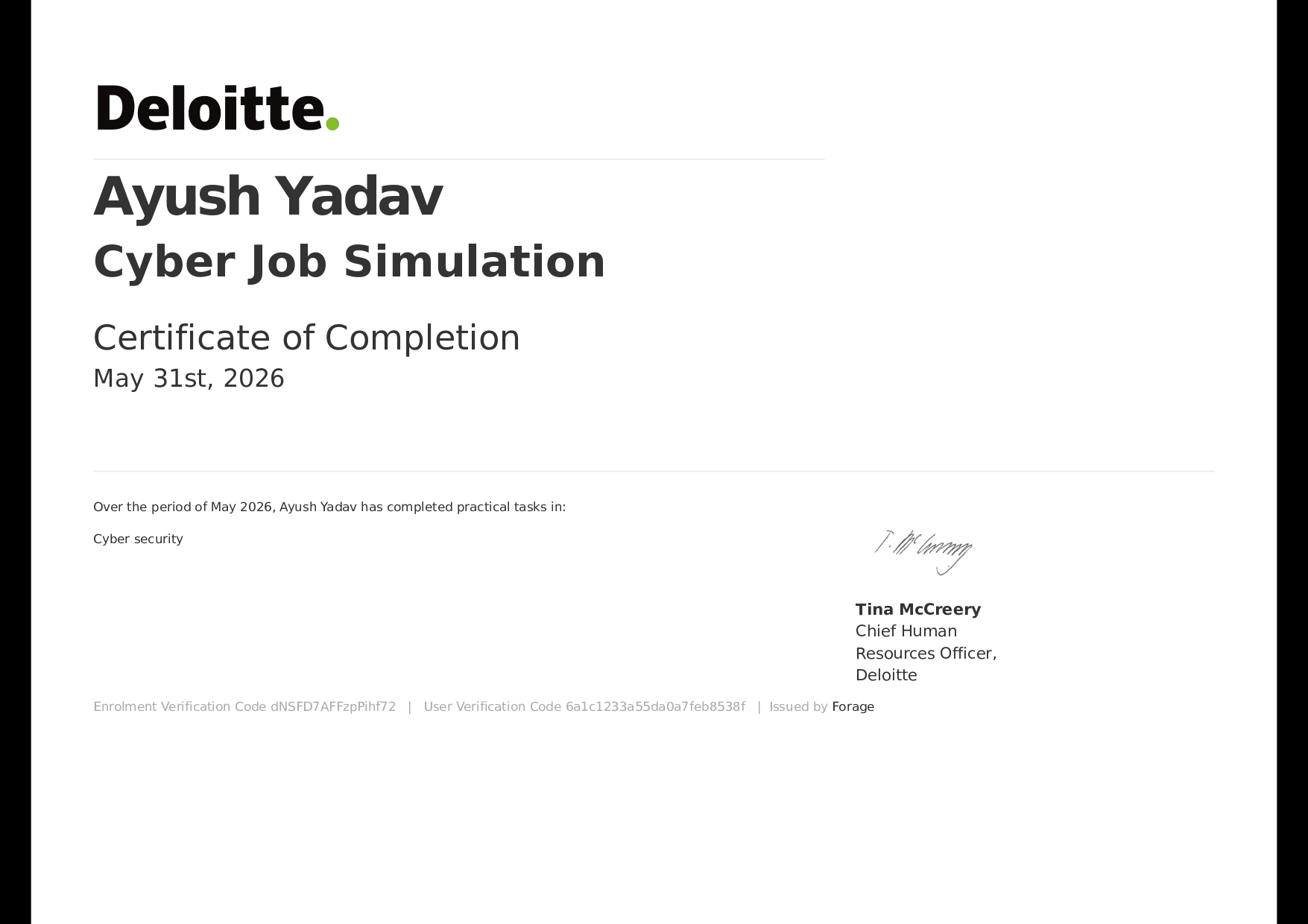 Deloitte - Cyber Job Simulation